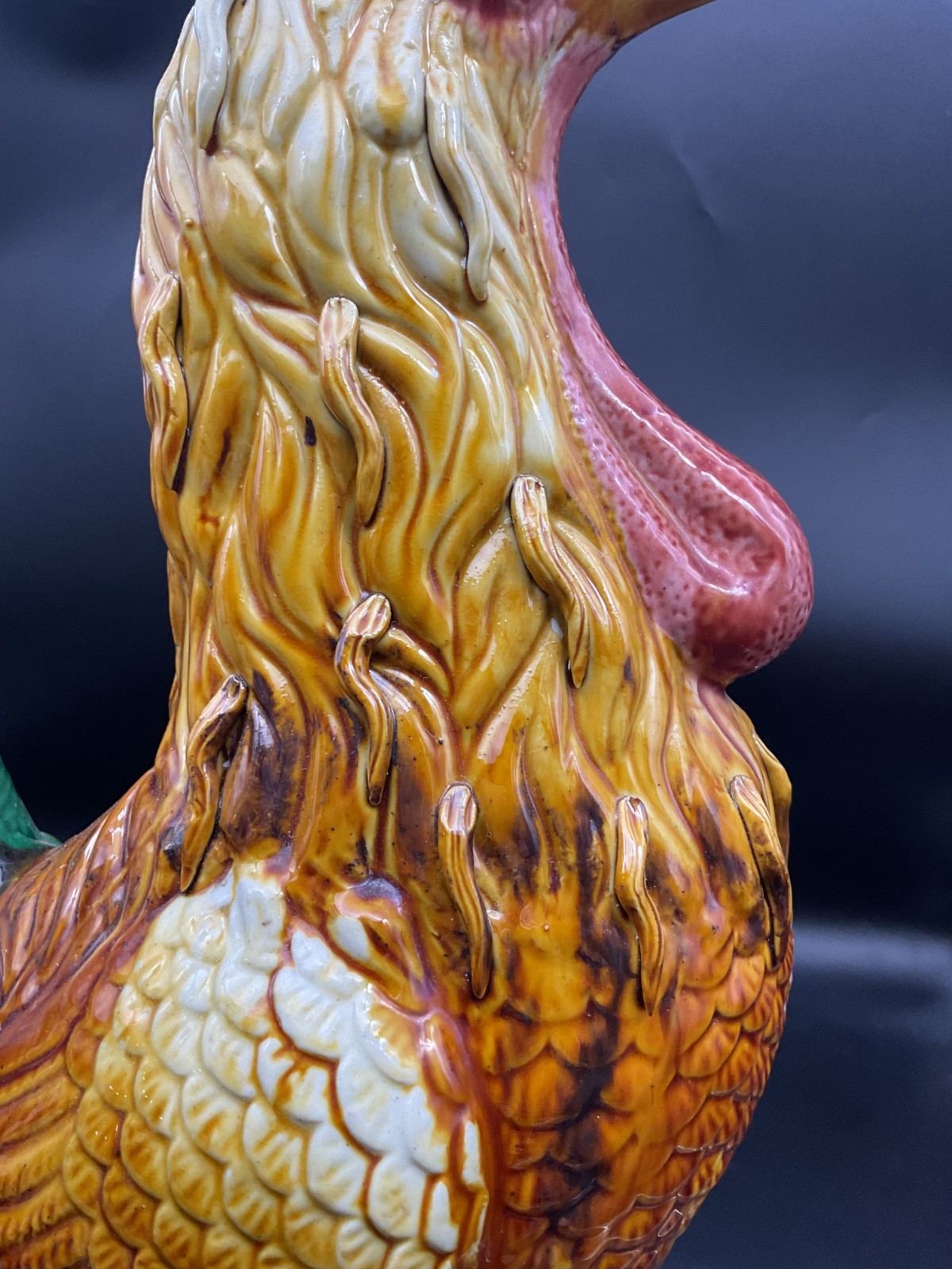 Continental Majolica Very Large Rooster