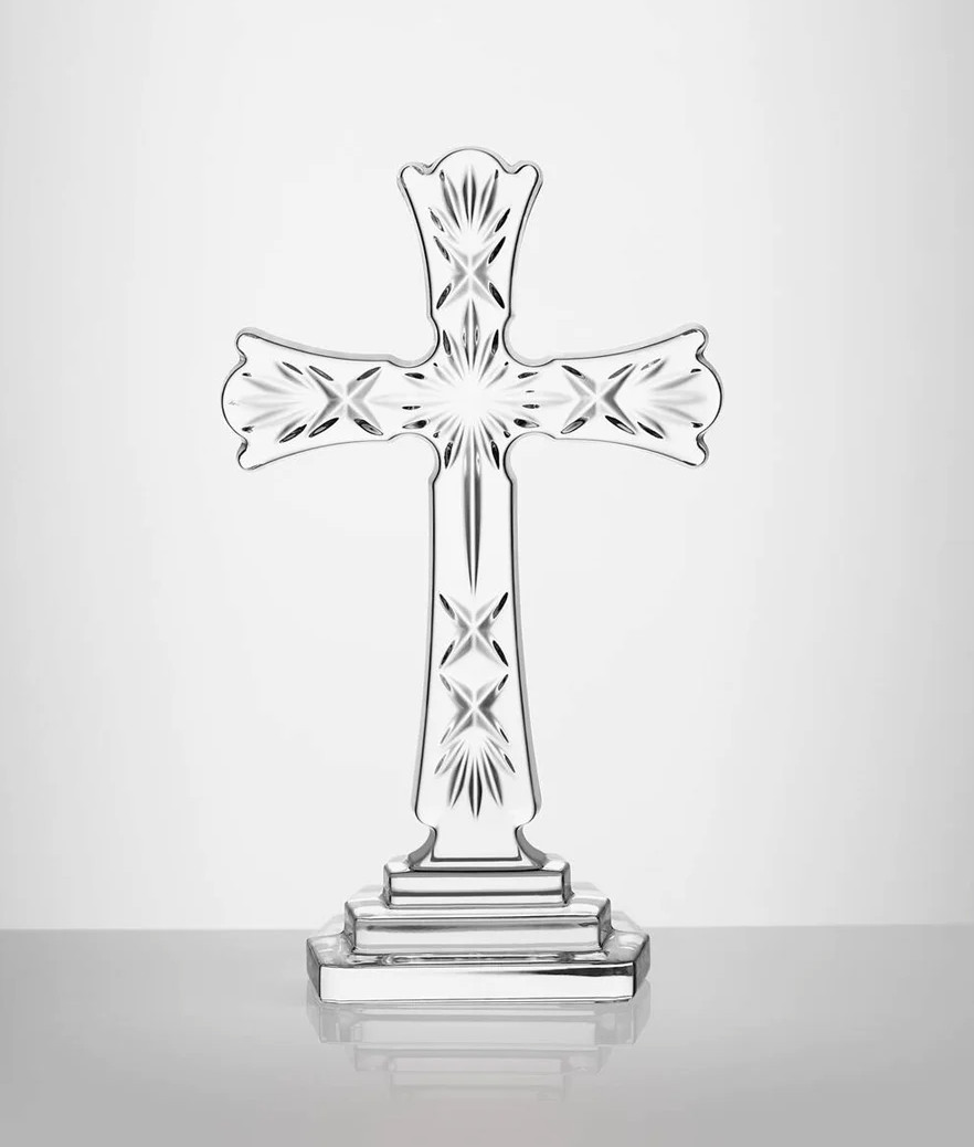 Waterford STANDING CROSS Crystal Sculpture/Collectible. 8″