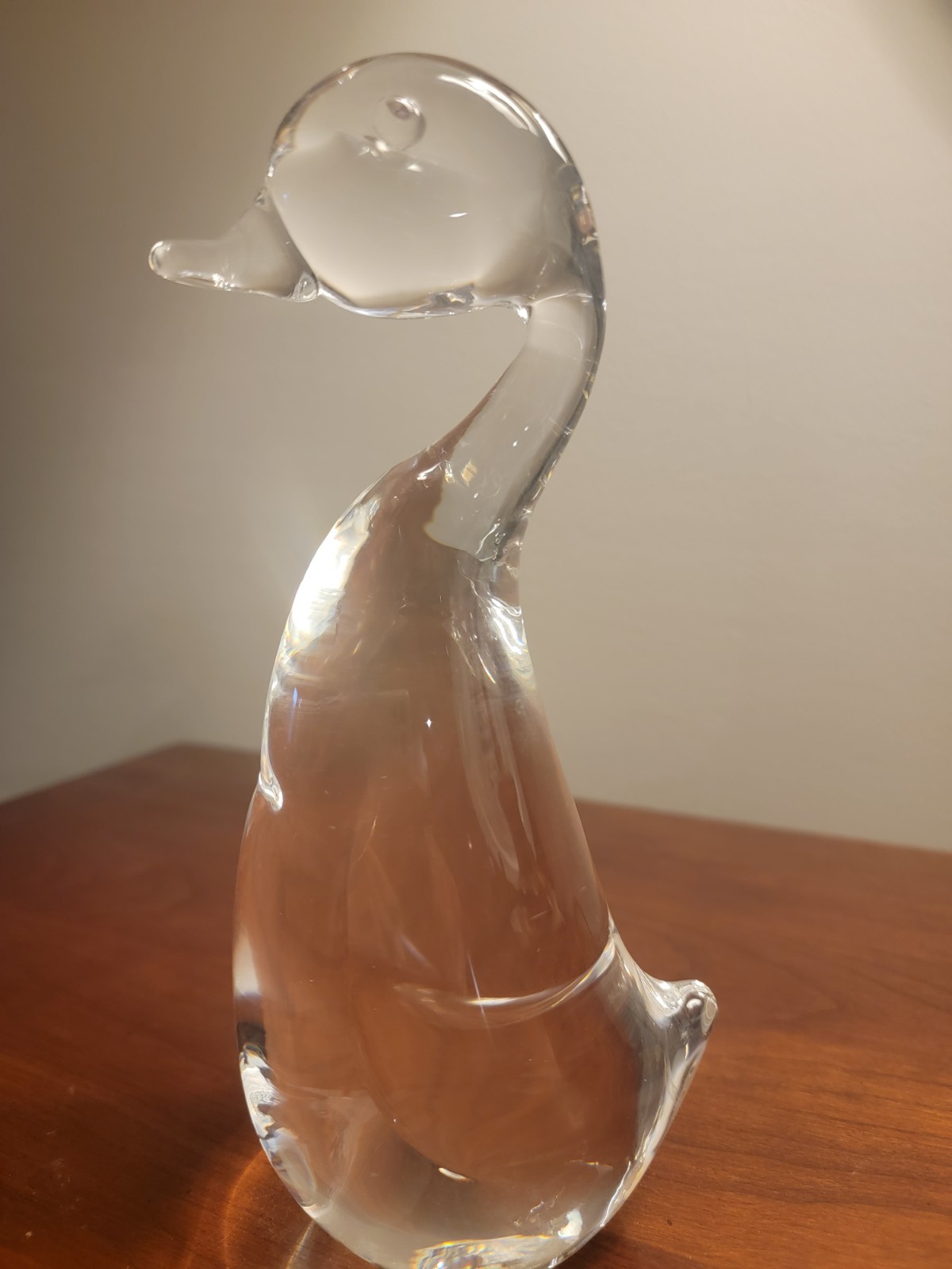 VINTAGE Steuben LEAD CRYSTAL Goose Flawless Condition Design by Lloyd Atkins