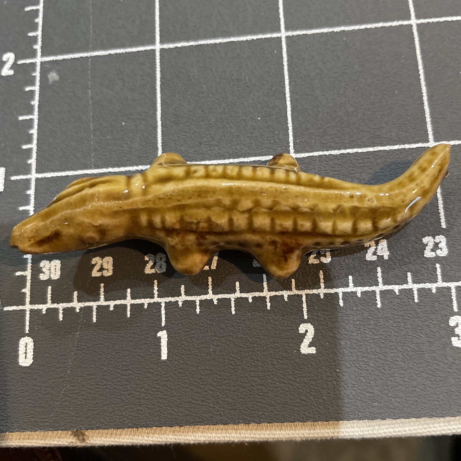 Pottery/ceramic Alligator/crocodile Figure Vintage