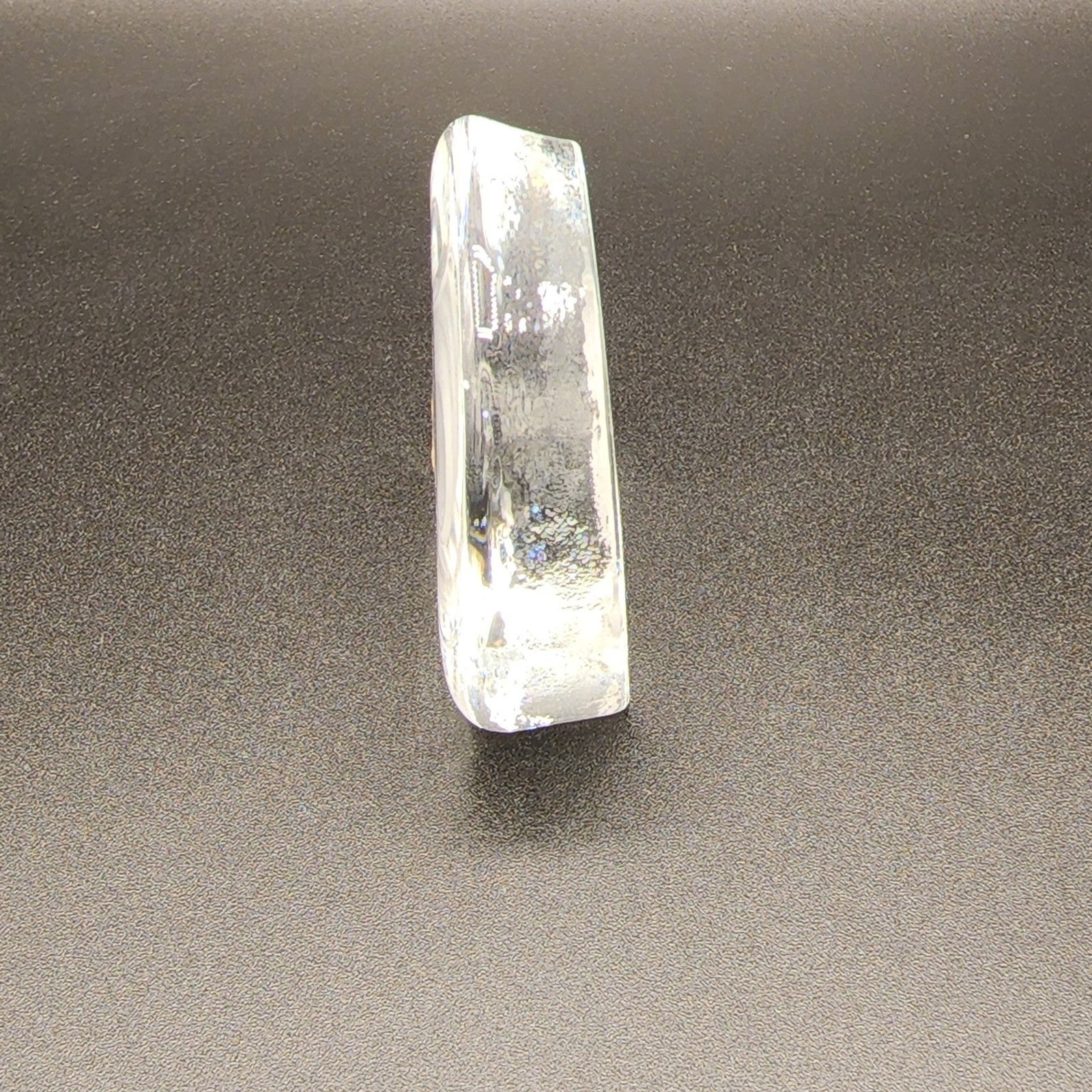 Crystal Ship Paperweight Scandinavian Glass Nybro Sweden Rune Strand Design