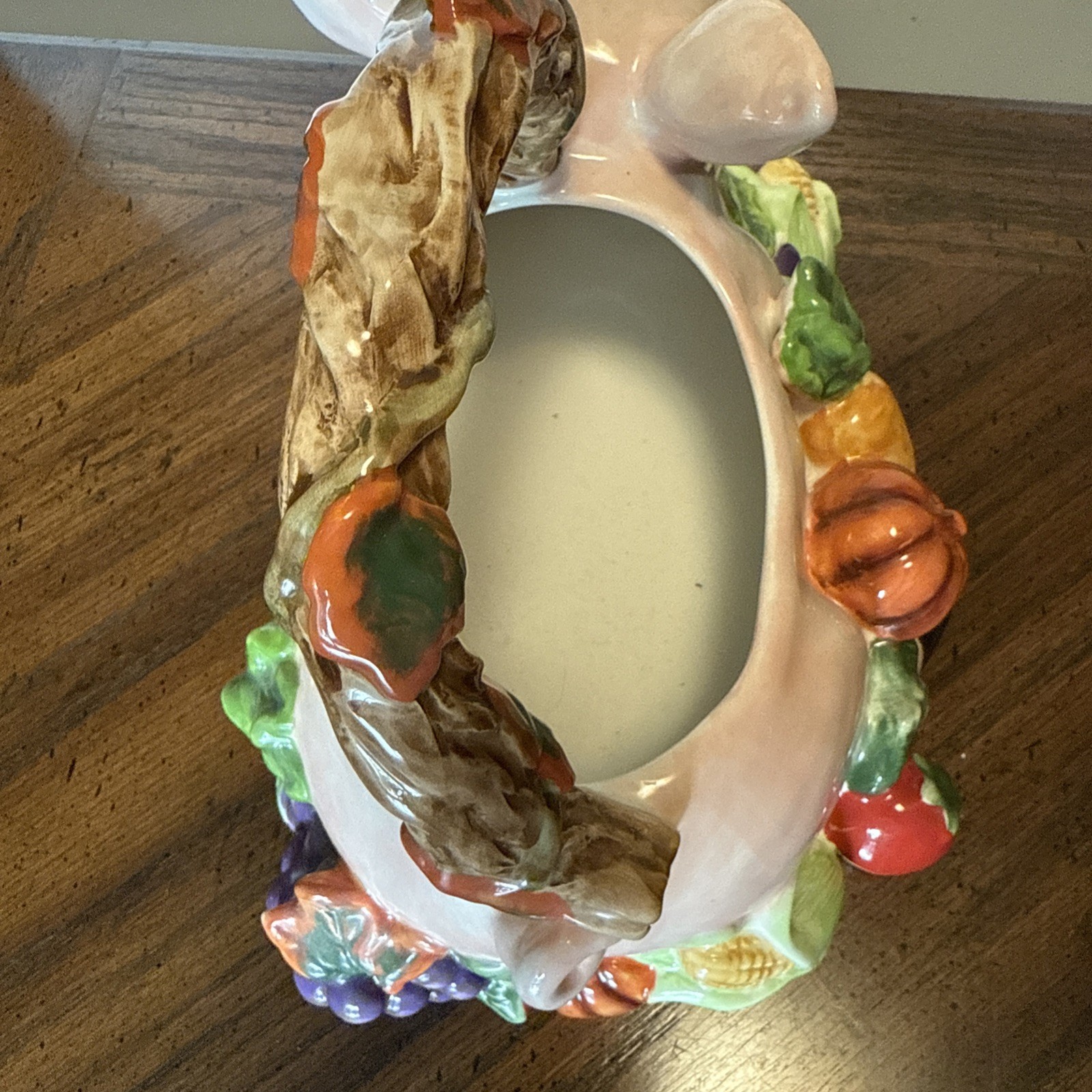 Signature Home Collection Ceramic Pig Planter Basket Vegetable Decoration VTG
