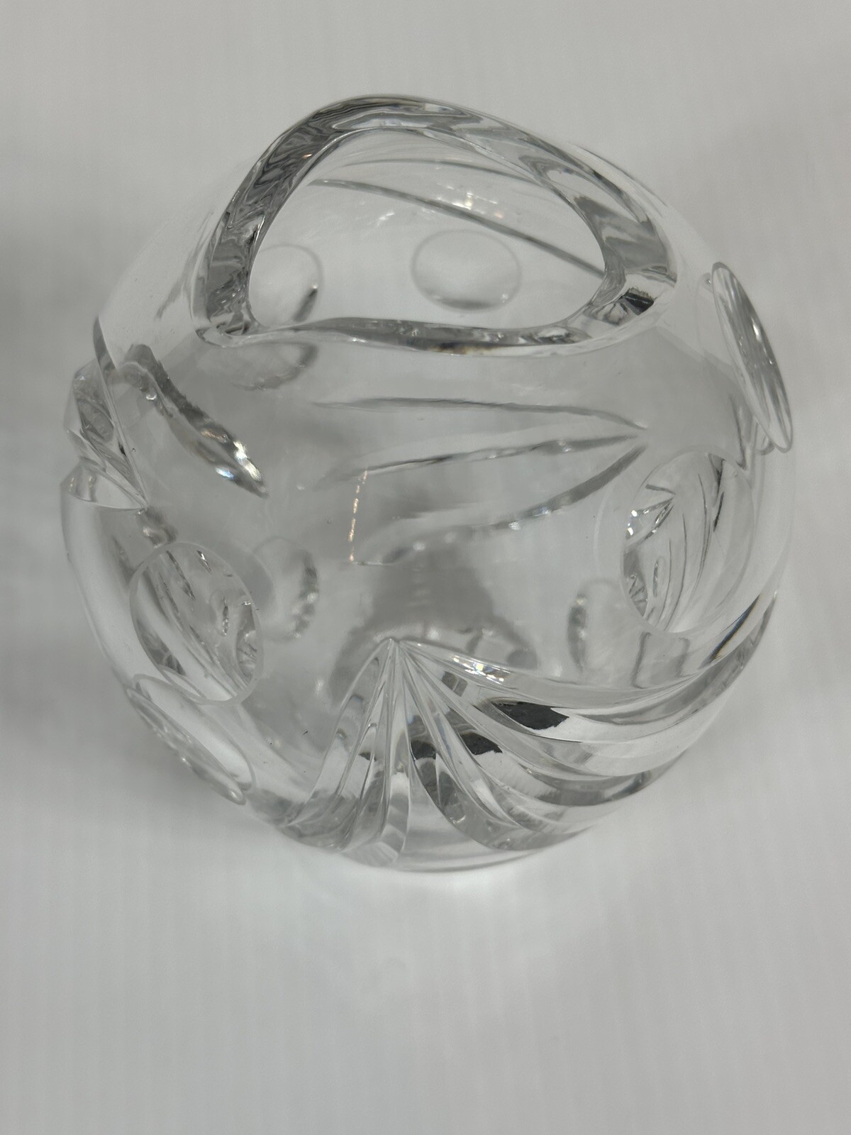 Vintage WMF Crystal Fish Vase Erich Jachmann 1960’s Mid Century Modern