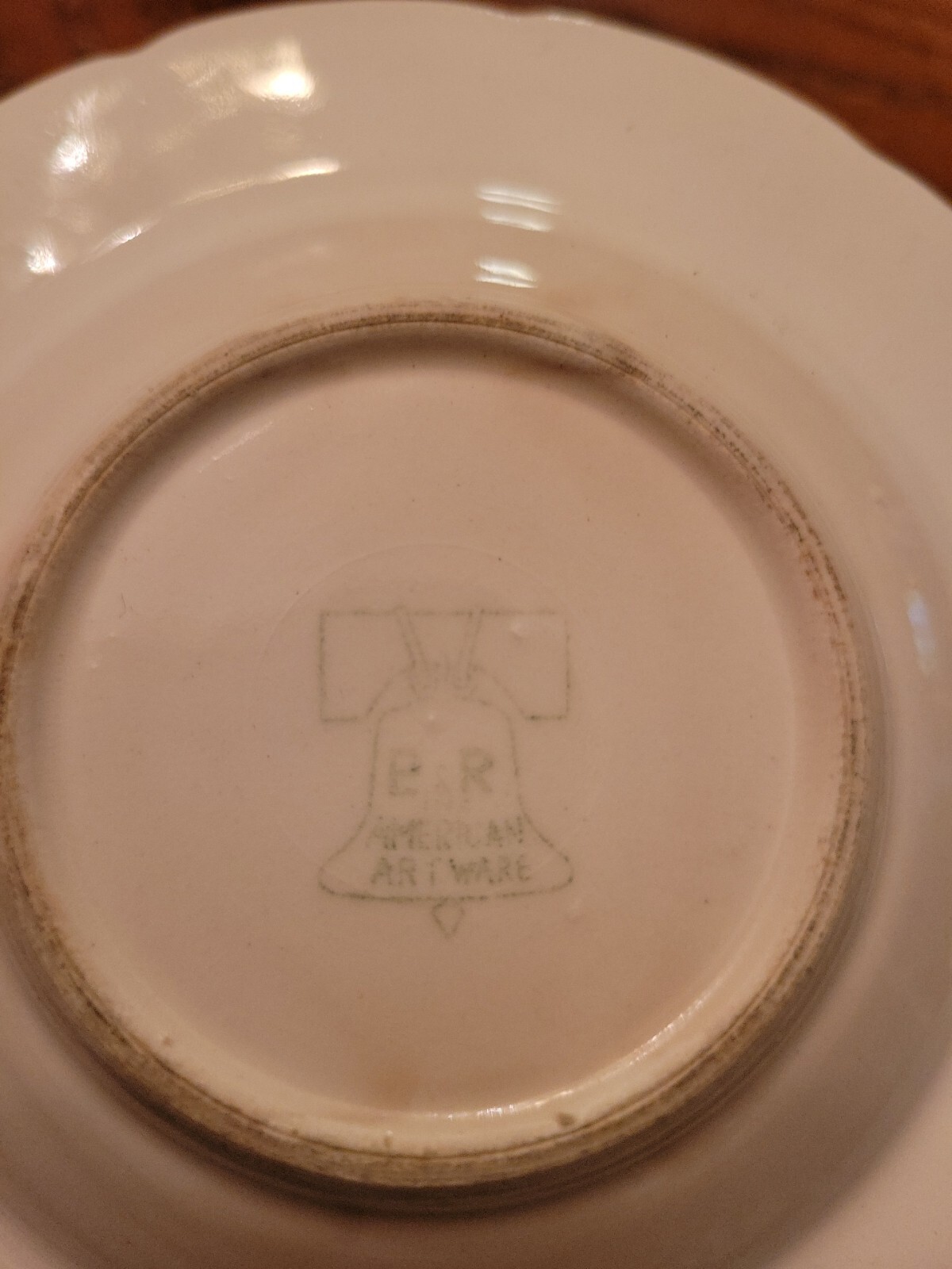 Lot of 5 E & R American Artware Ashtray Trinket Dish Wild Flowers