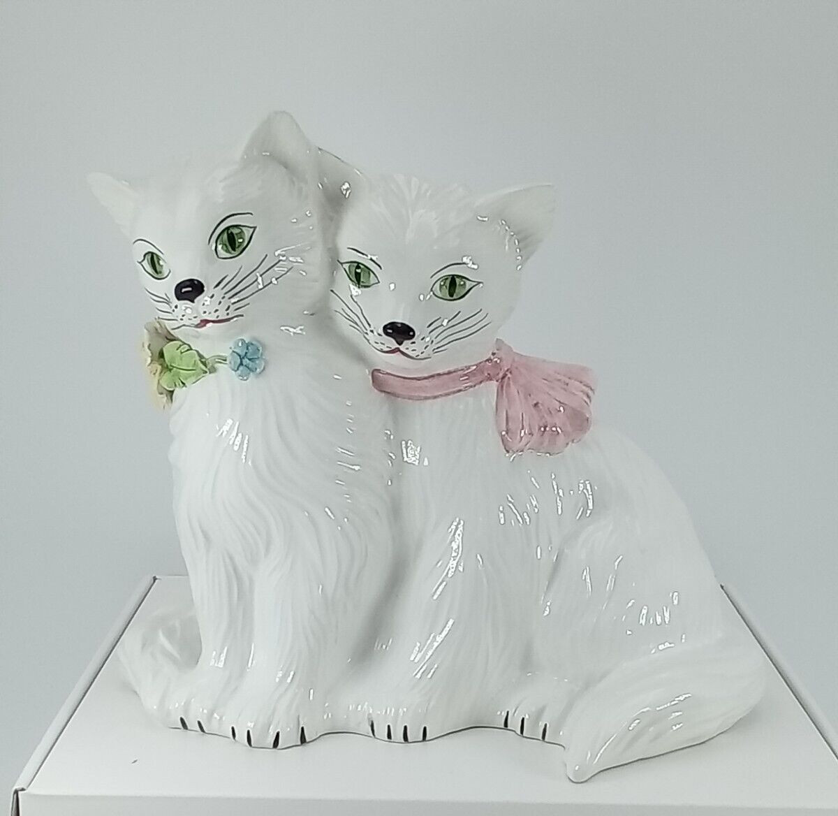 ITALIAN STAFFORDSHIRE STYLE CATS MADE IN ITALY MADE 1950’s