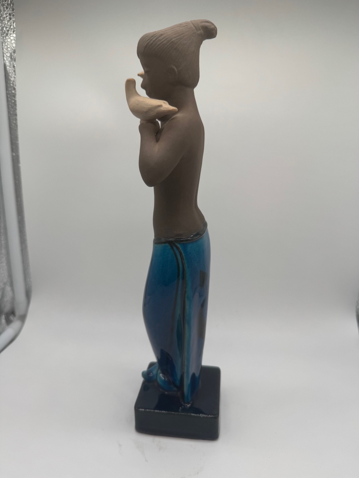 Royal Copenhagen Denmark Johannes Hedegaard Ceramic Figurine Woman with Birds