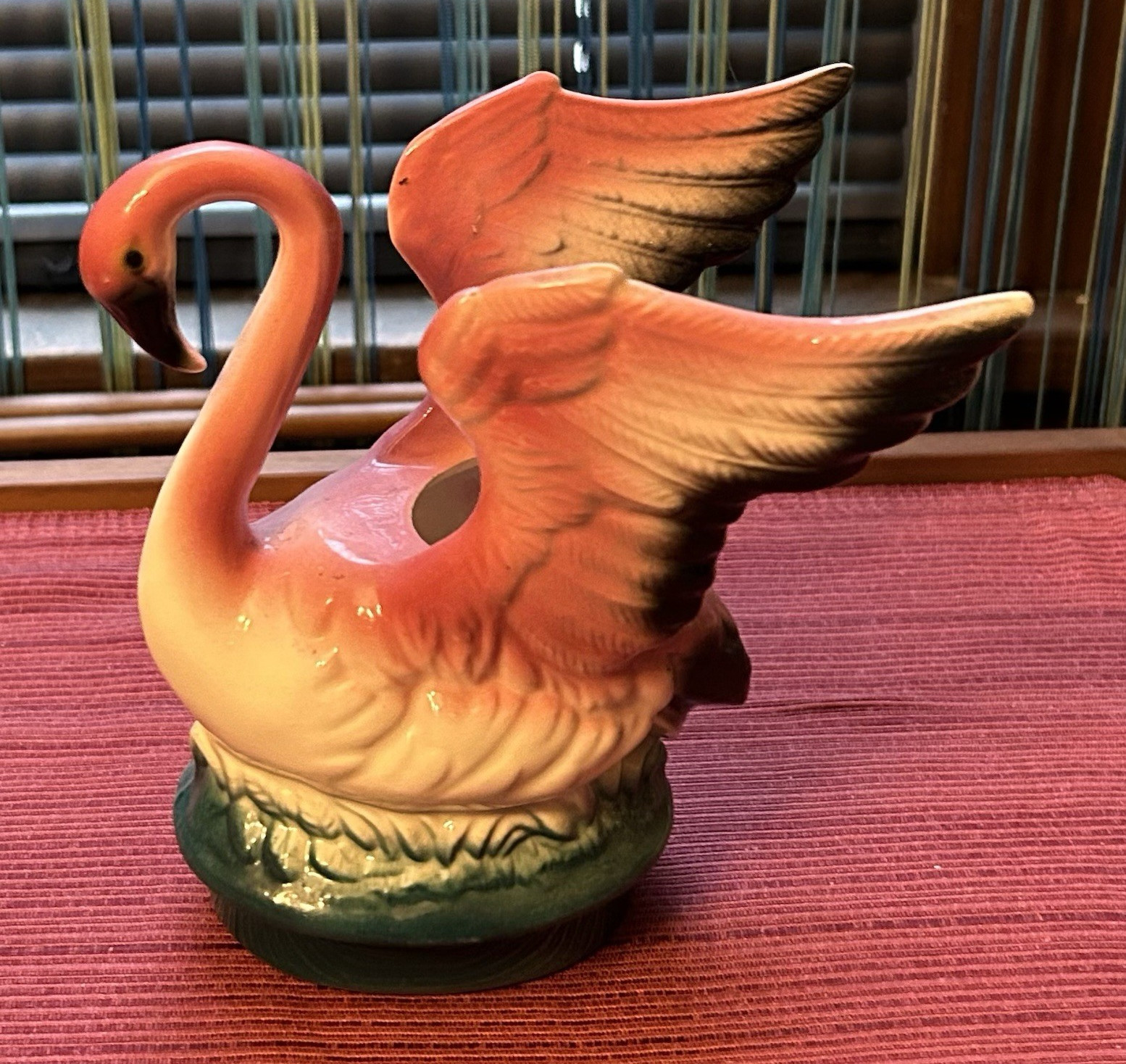 Vintage 1950’s Mid-Century Miami Modern California Pottery Flamingo Planter