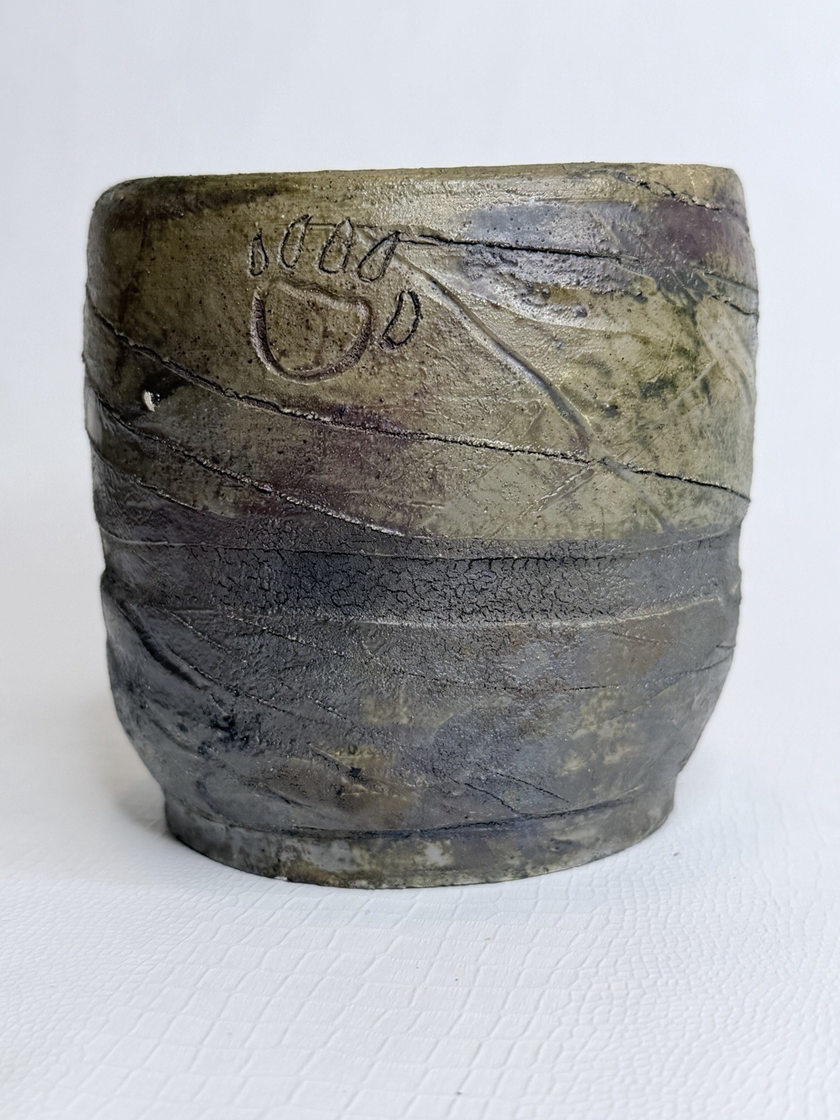 Original Pottery 4 X 4 Inch Signed by Artist Hand Painted