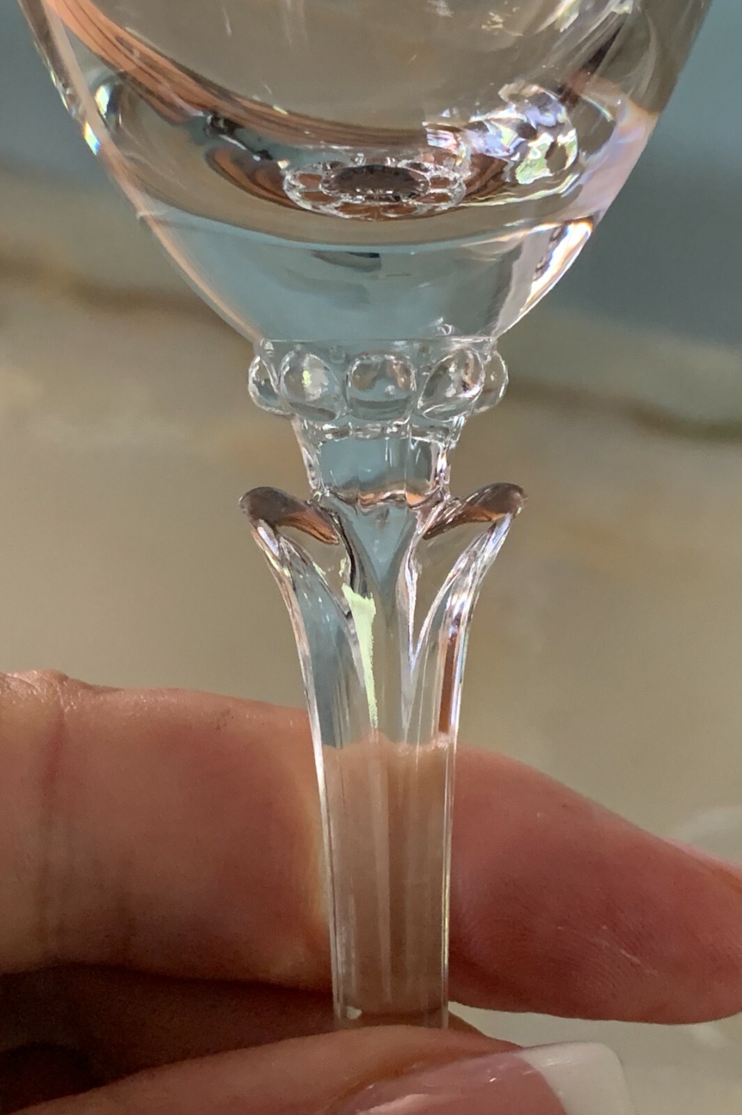 2 Fluted Champagne Florida by Schott-Zwiesel 9″ Molded Three Petal Stem,
