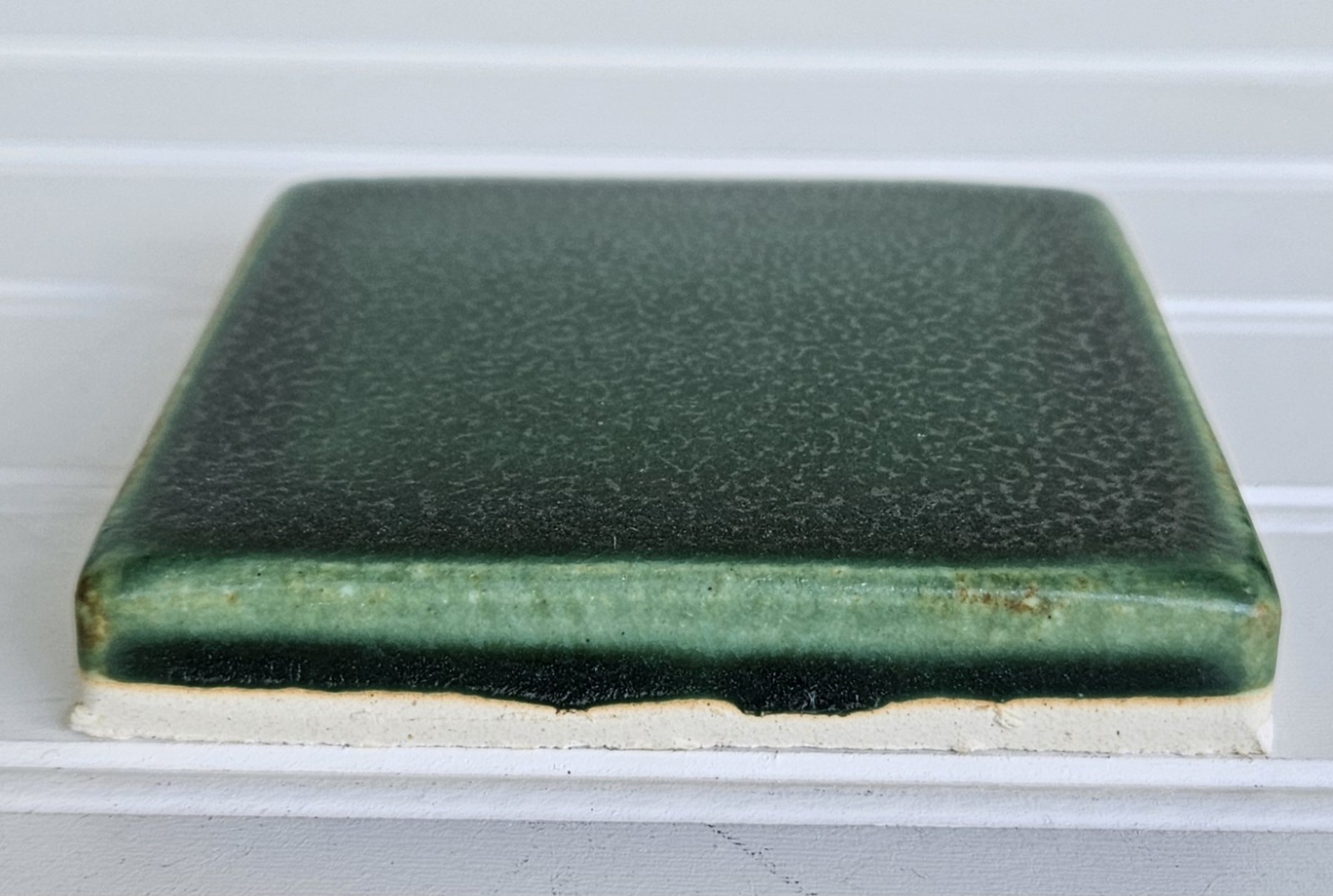 Motawi Tileworks Tile Laurel Green Glazed Matte Ann Arbor Michigan 4×4 T-5