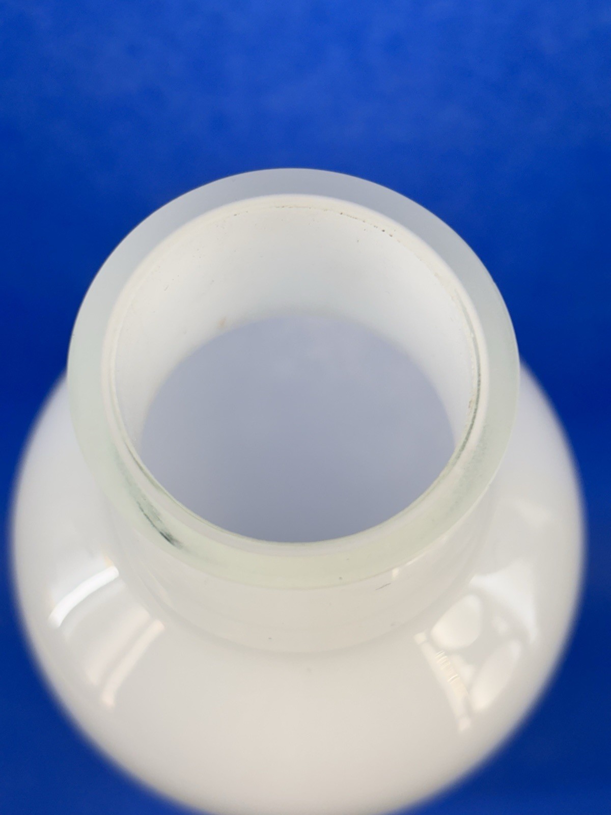 Torre Tagus White Modernist Cased Glass Bottle Vase Tall 16” Contemporary