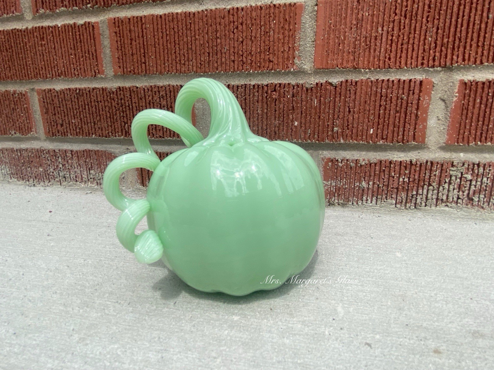 Mosser Glass Jadeite Pumpkin
