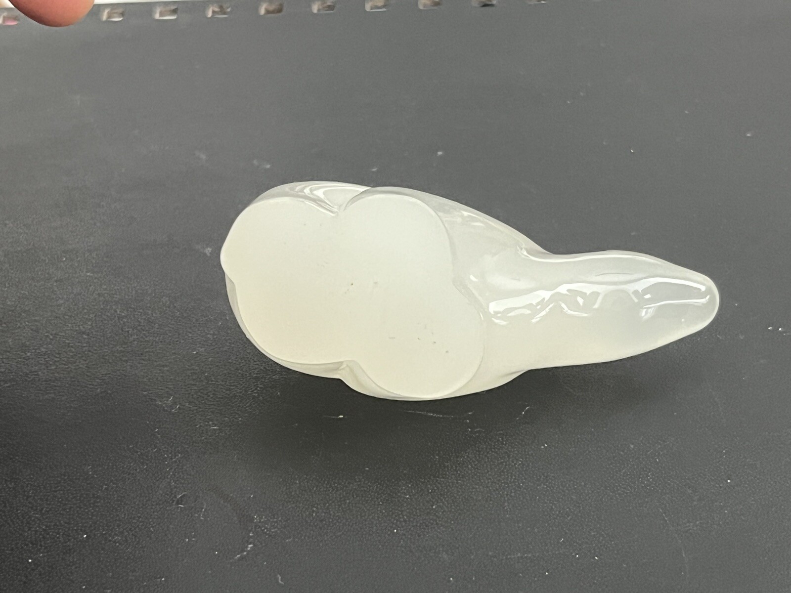 Mid century Hadeland Norway opaline art glass polar bear Willy Johansson