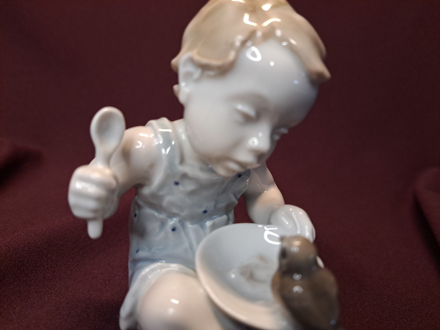 Vintage Rosenthal Figurine Child with Bird 1664 Germany Gronau