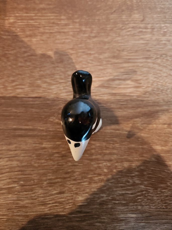 California Pottery Rio Hondo Crow Magpie Blackbird Figurine Anthropomorphic 3″