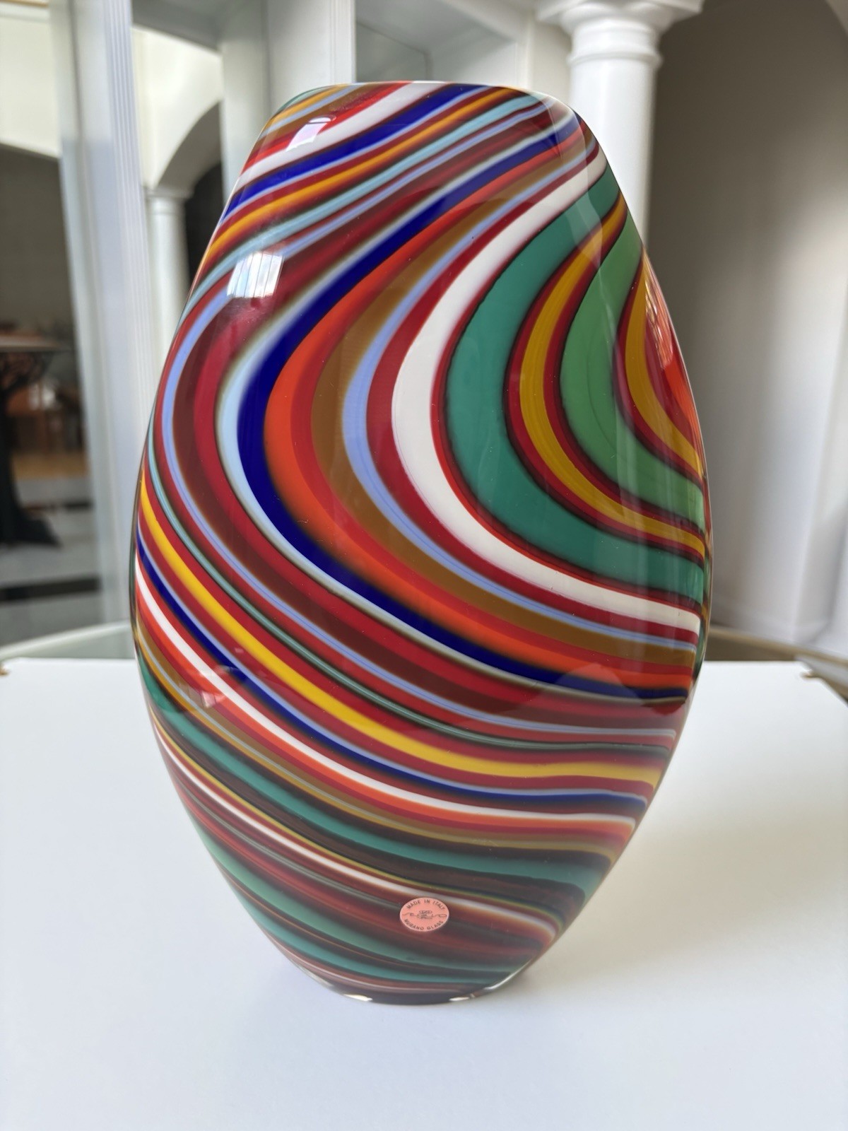Murano Art Glass Vase “SEGUSO VIRO”Bahia Collection Signed & Numbered Stunning!