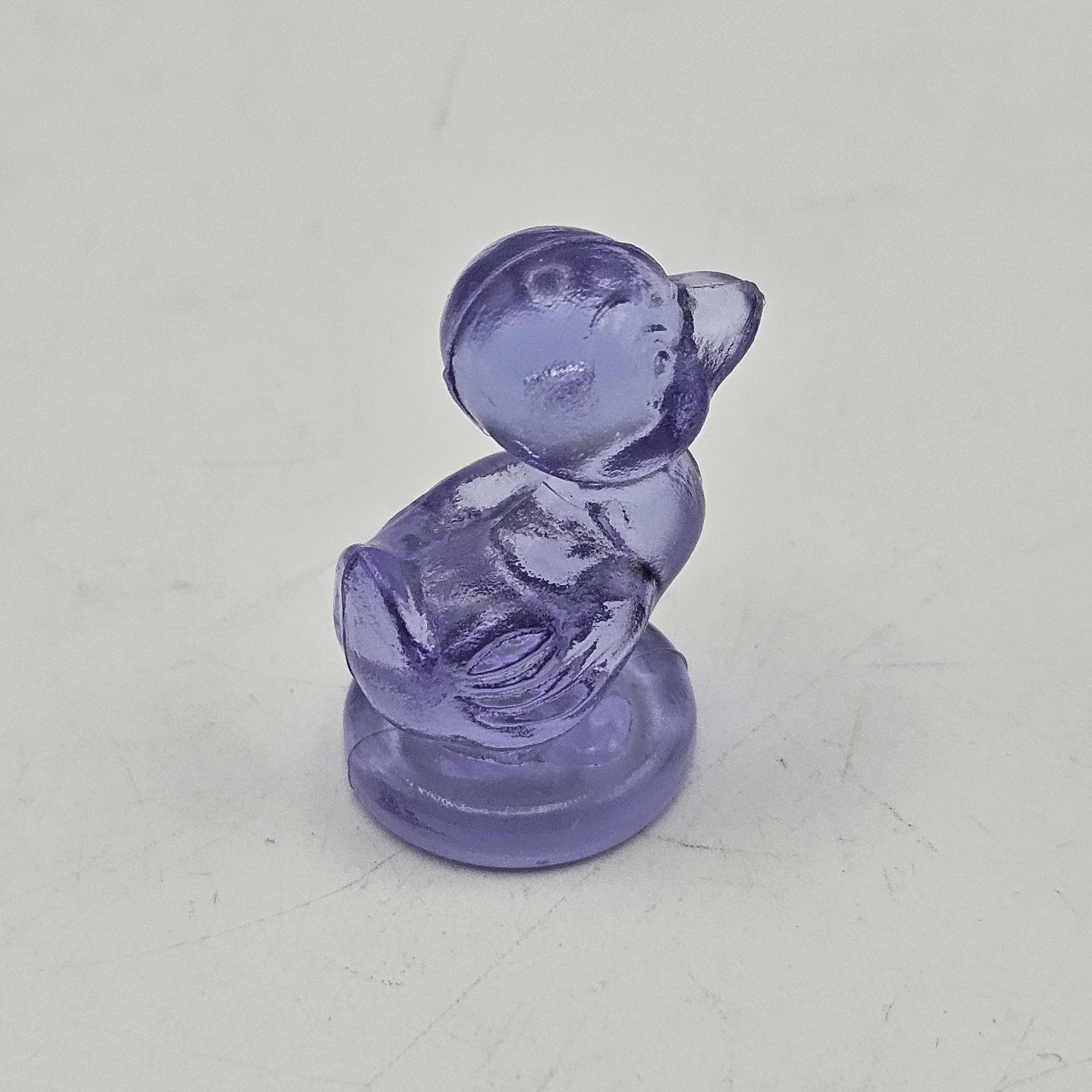 Boyds Glass ~ Debbie Duck Duckling ~ Lavender