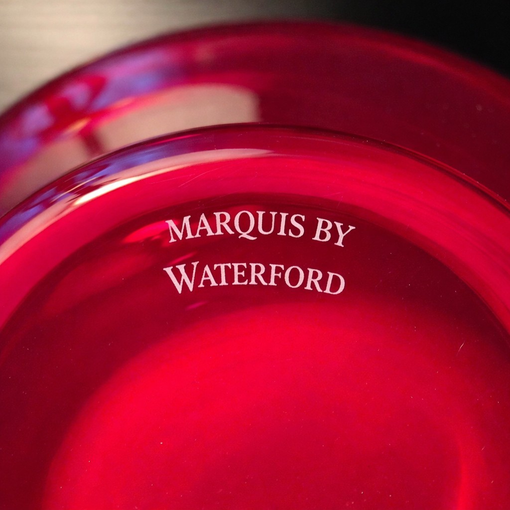 Marquis by Waterford Ruby Red Crystal Vase – 9” Tall