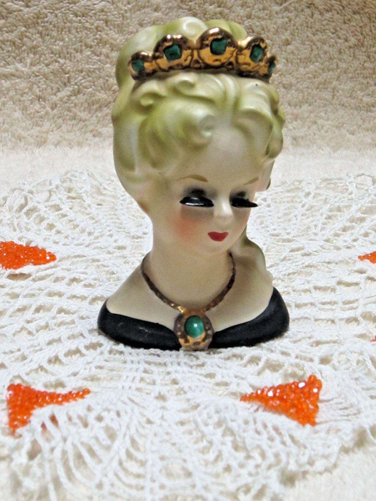 Vintage 1964 INARCO “Lady Aileen” Ceramic Head Vase, #E1755