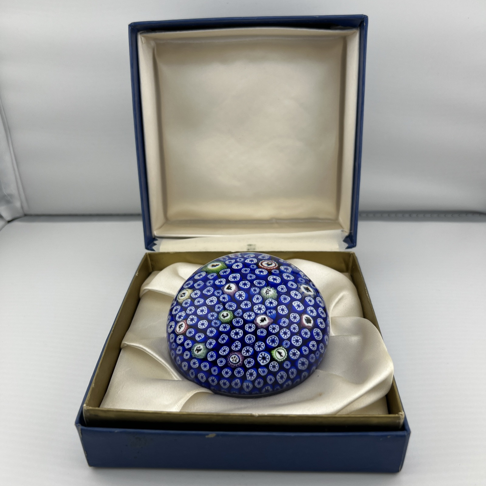 Original Vintage Baccarat Closepack Millefiori Excellent Condition 1979 #46