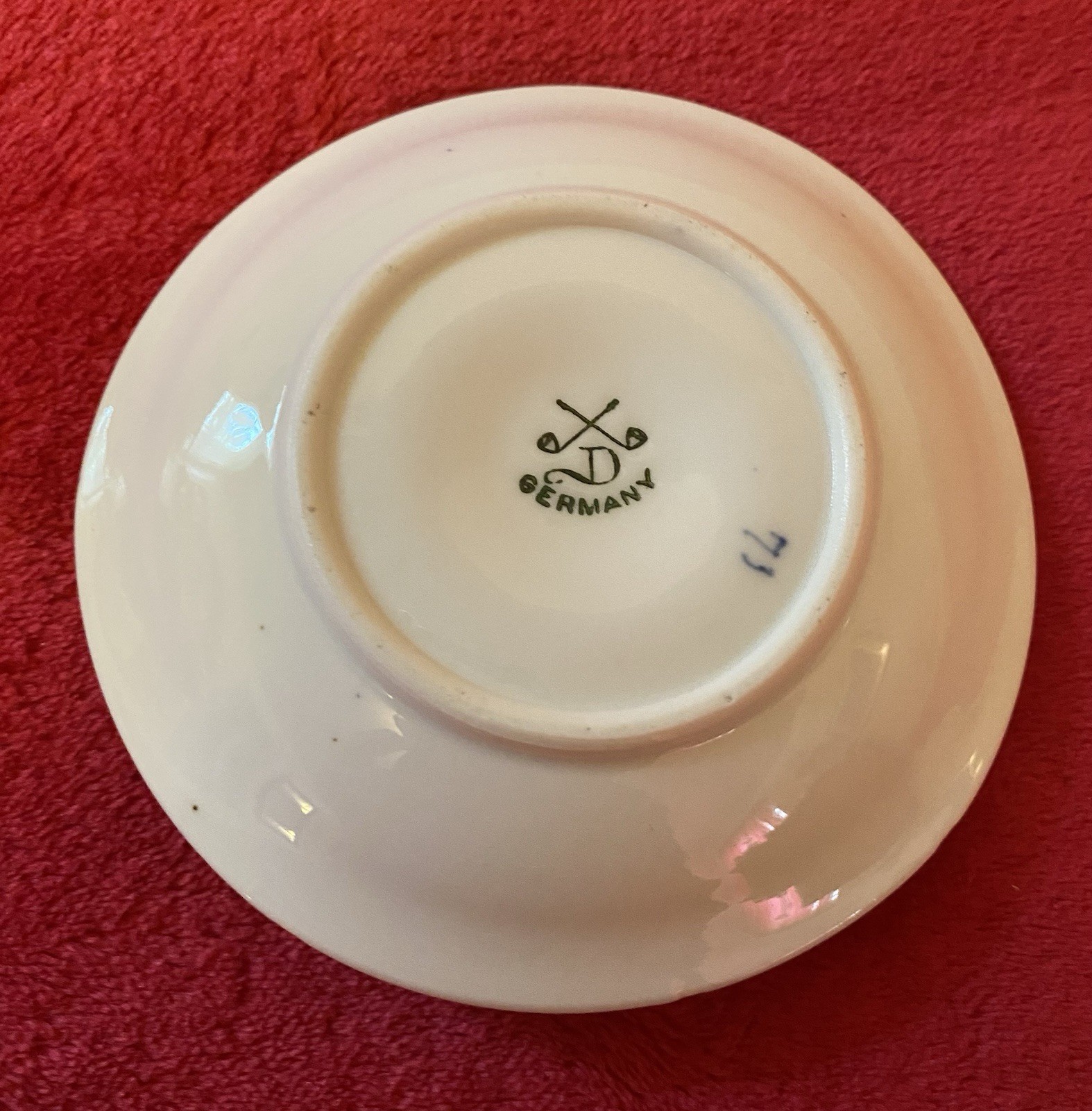 VTG Delft Blue Windmill Candle Holder Made In Germany