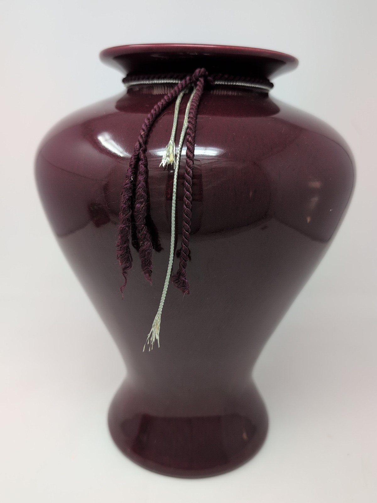 1990 Haeger American Made Red Vase #4443 11.75″ Tall