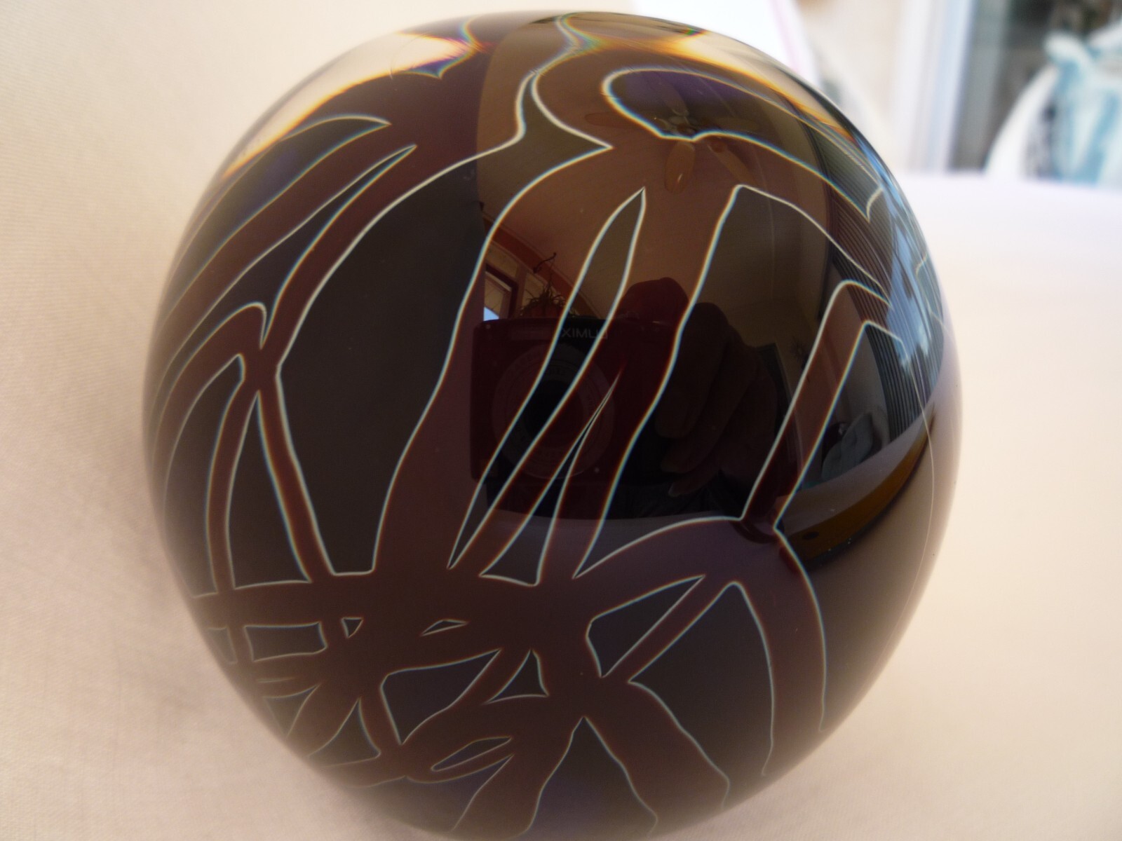 ZELLIQUE STUDIO GLASS CALIFORNIA 1995 PAPERWEIGHT J MOREL COLLAB? RARE DESIGN!
