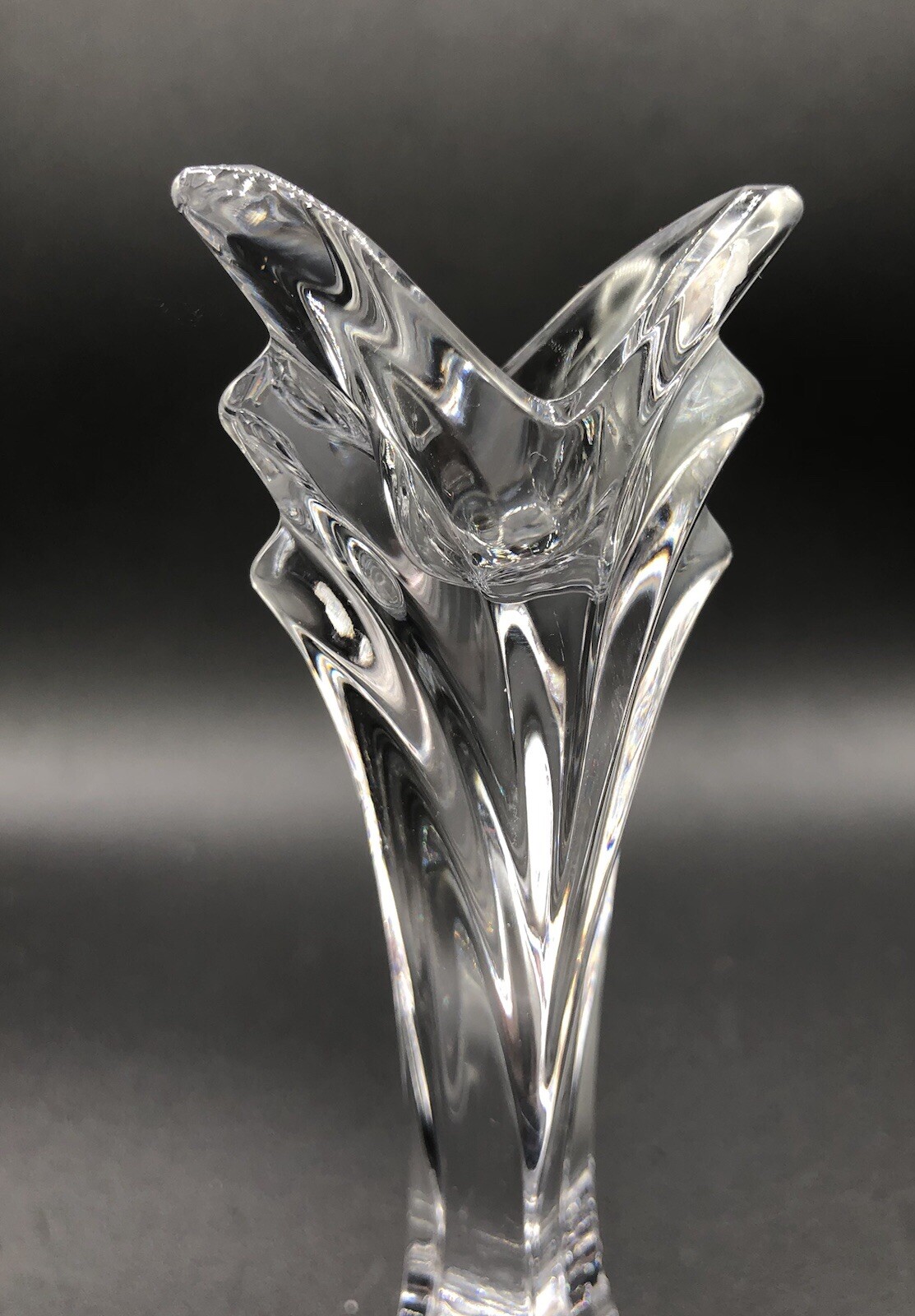 1 Mikasa Crystal Candle Holder 5 1/2” DECO XY142/337 Slovenia home decor 7oz