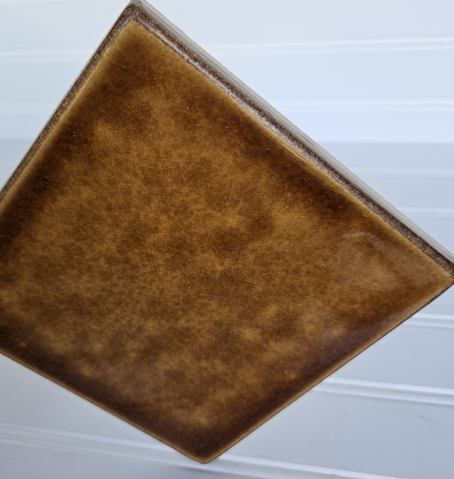 Motawi Tileworks Brown Chestnut Glazed Glossy Tile Ann Arbor Michigan 6×6 -TAA