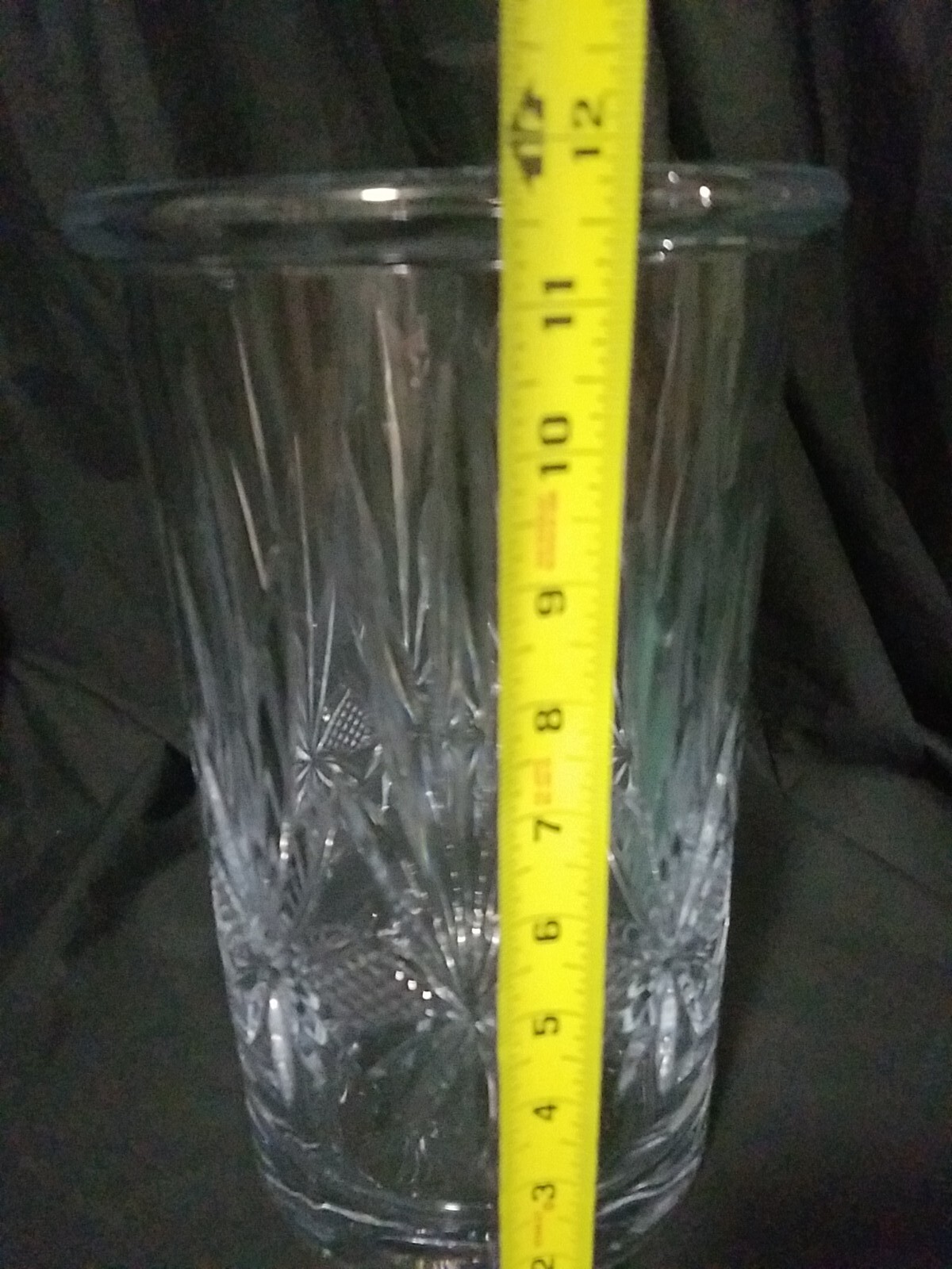 Shannon Crystal by Godinger Duchess Hurricane 24% Lead Cut Crystal Vase