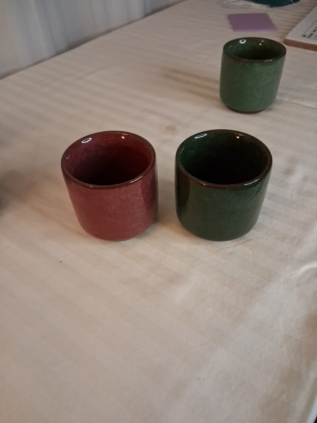 Vintage mini ceramic planters 2 1/2 inches