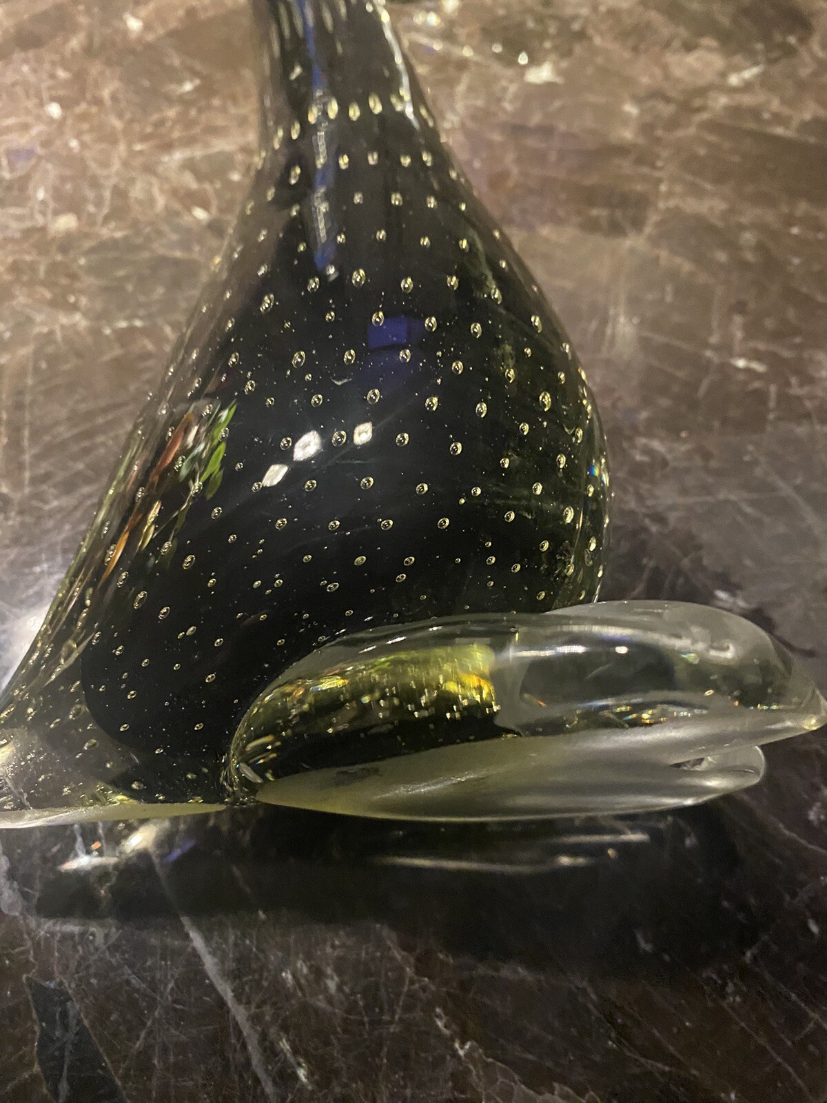 RAREST BEAUTY VINTAGE MURANO SOMERSO DUCK FIGURINE IN EXCELLENT CONDITION