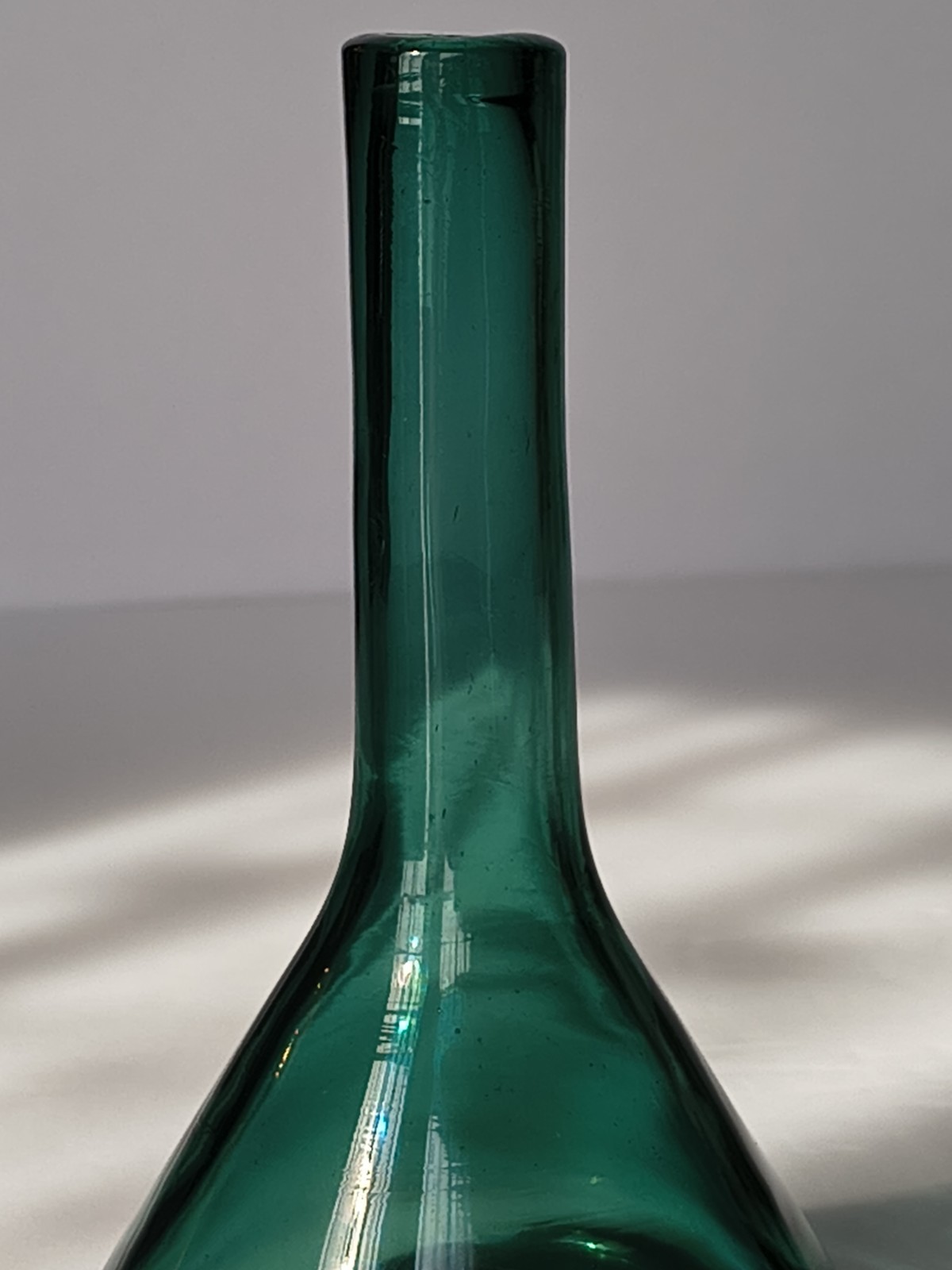 Blenko Hand blown Vintage Mini Bud Vase Model #57C Juniper 1957 Rare Collectible
