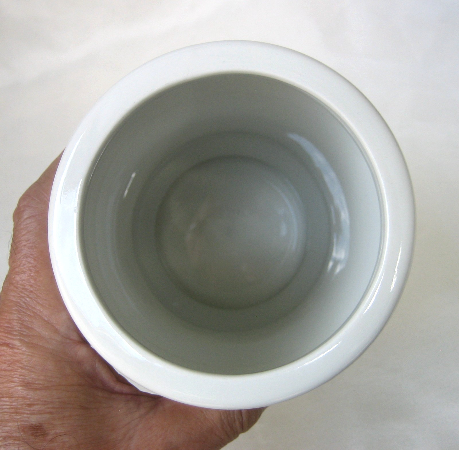 Portmeirion Botanic Garden Ceramic Utensil Jar Vase Rhododendron 7-3/4 in tall