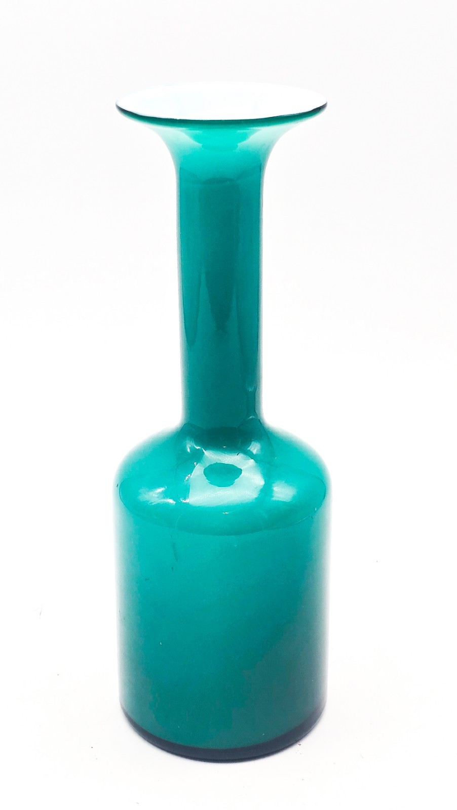 Danish Holmegaard Gulvase Otto Brauer Mid Century Modern Glass Vase 17″