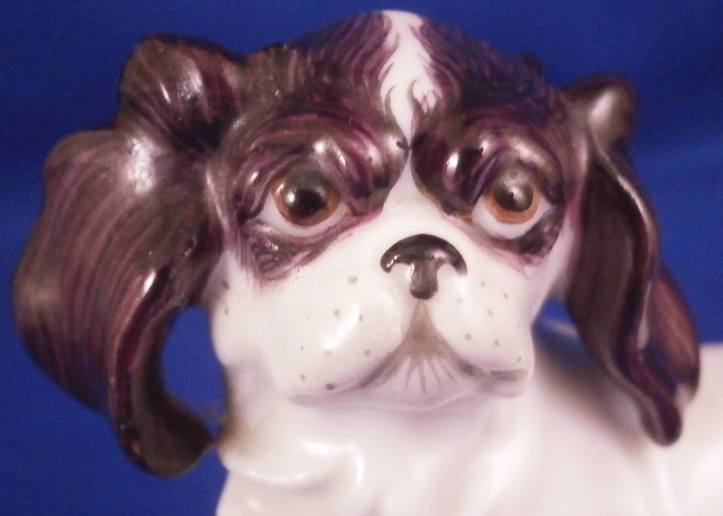 Augarten Porcelain Dog King Charles Figurine Figure Porzellan Hund Figur Vienna