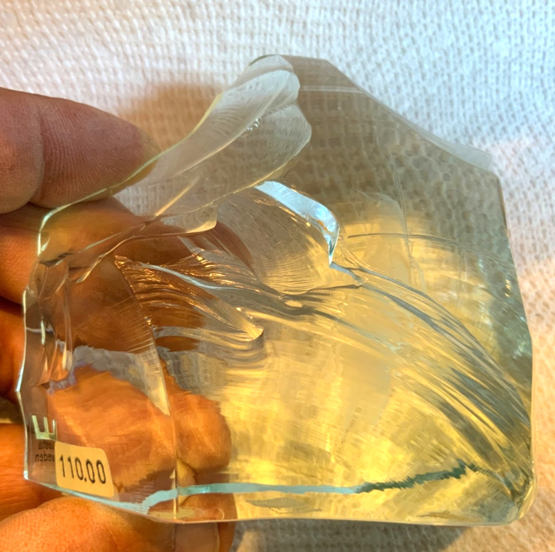 Vintage – Kosta Boda Vicke Lindestrand Iceberg Series Paperweight w/ Penguin