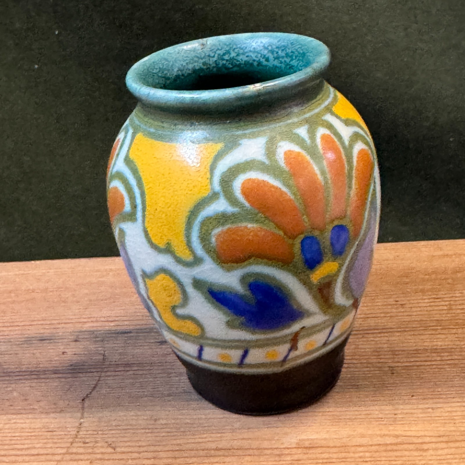 1950’s Gouda Royal Zuid-Holland METZ Vase Jug Pitcher Vintage