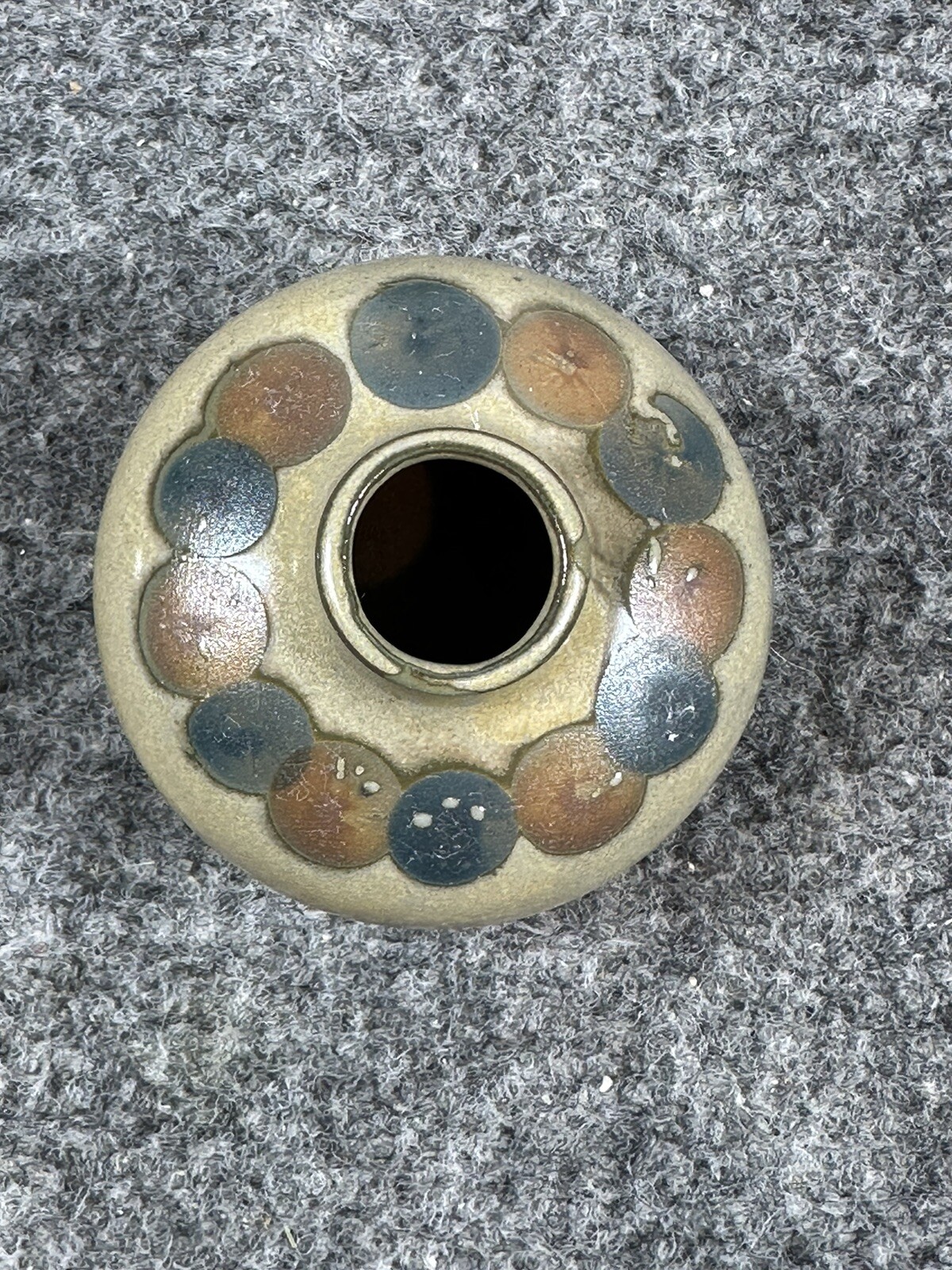 Vintage Takahashi San Francisco Glazed Pottery Bud Vase Made In Japan