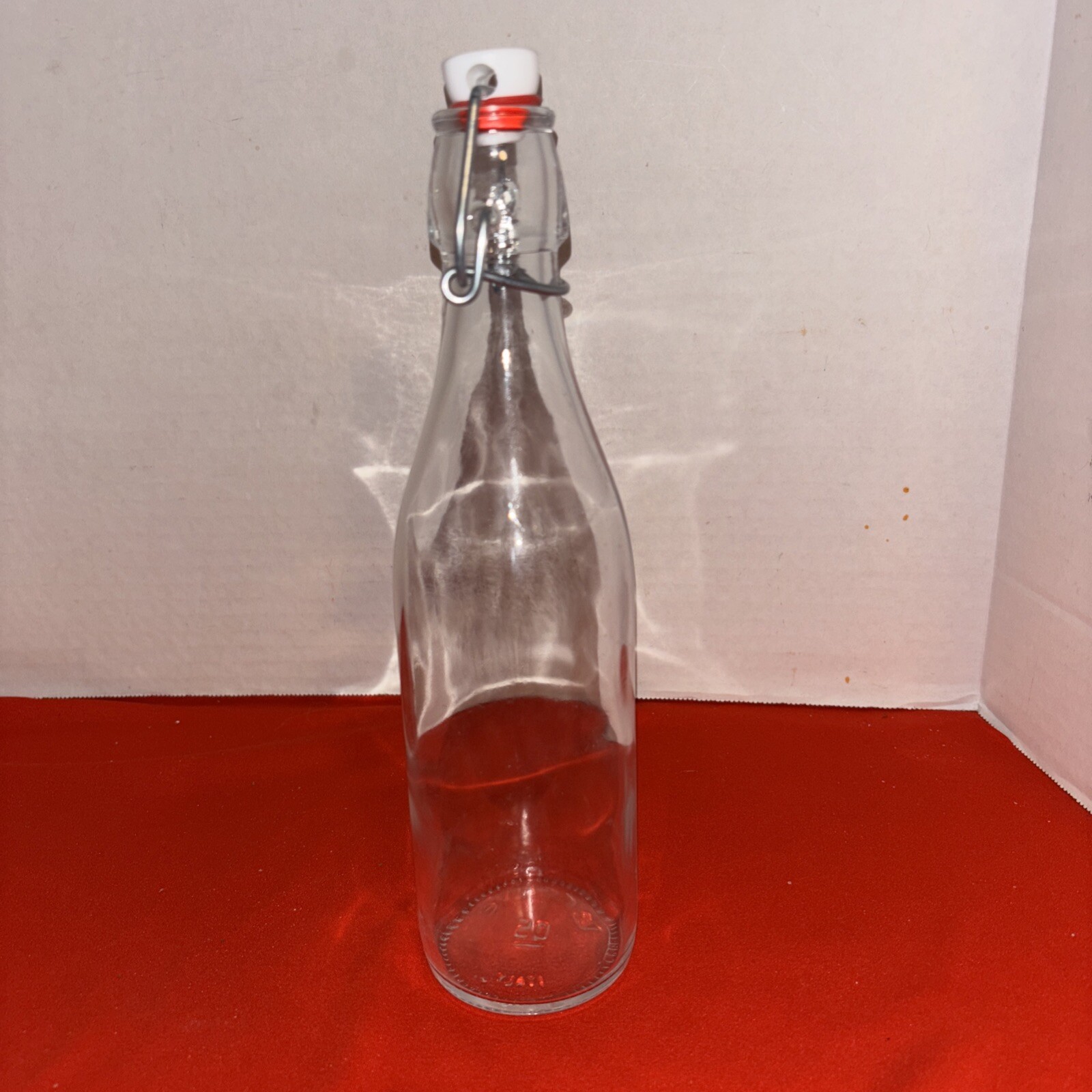Vintage CERVE Glass Bottle w/Hinged Stopper Made in Italy