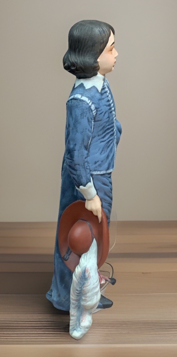 Vintage 12 1/2” BLUE BOY Figurine Ceramic Old Estate