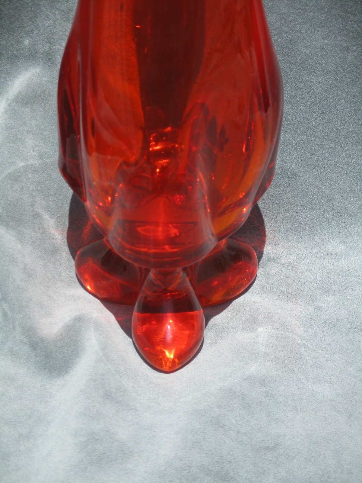 Vintage Viking 3-Toe Swung Vase Persimmon Orange 21 1/2″