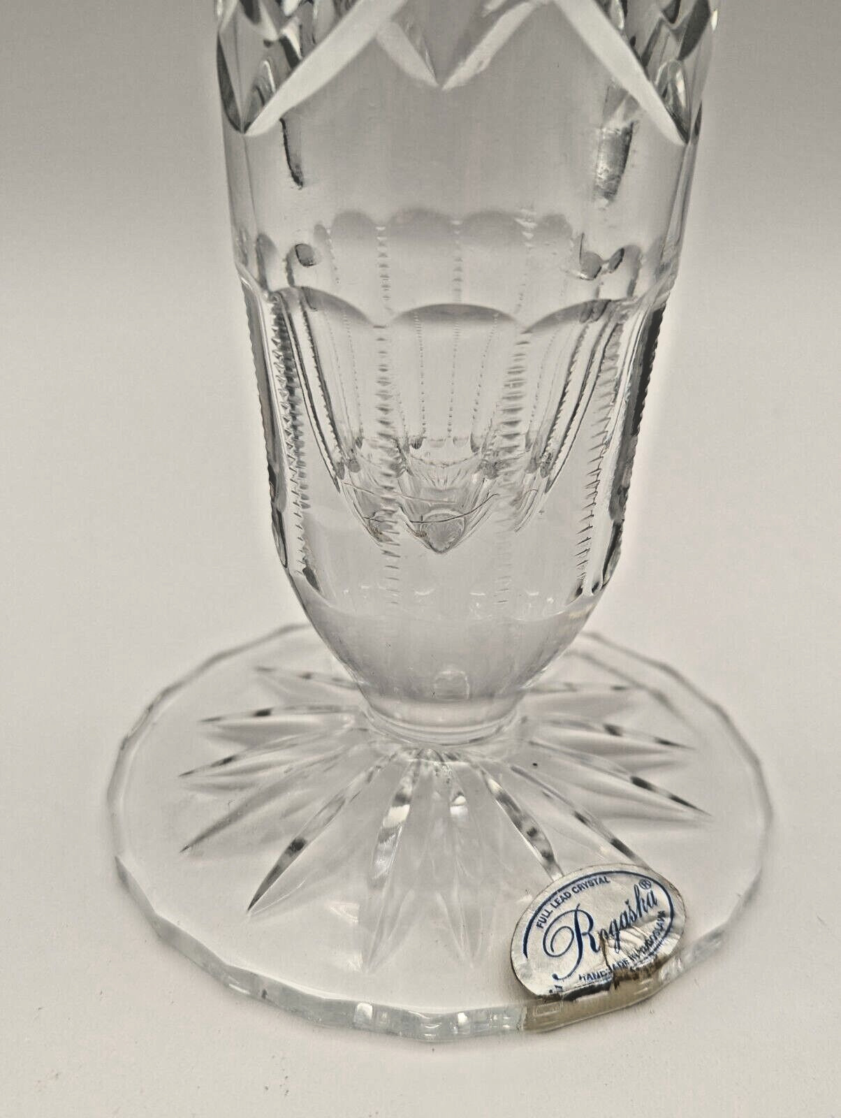 Rogaska Richmond Flower Vase Full Lead Crystal Hand Made in Yugoslavia