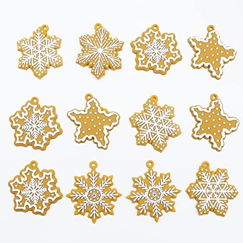 Christmas Tree Ornaments Set – 20pcs Snowflake Decorations, Snowflake-20pcs