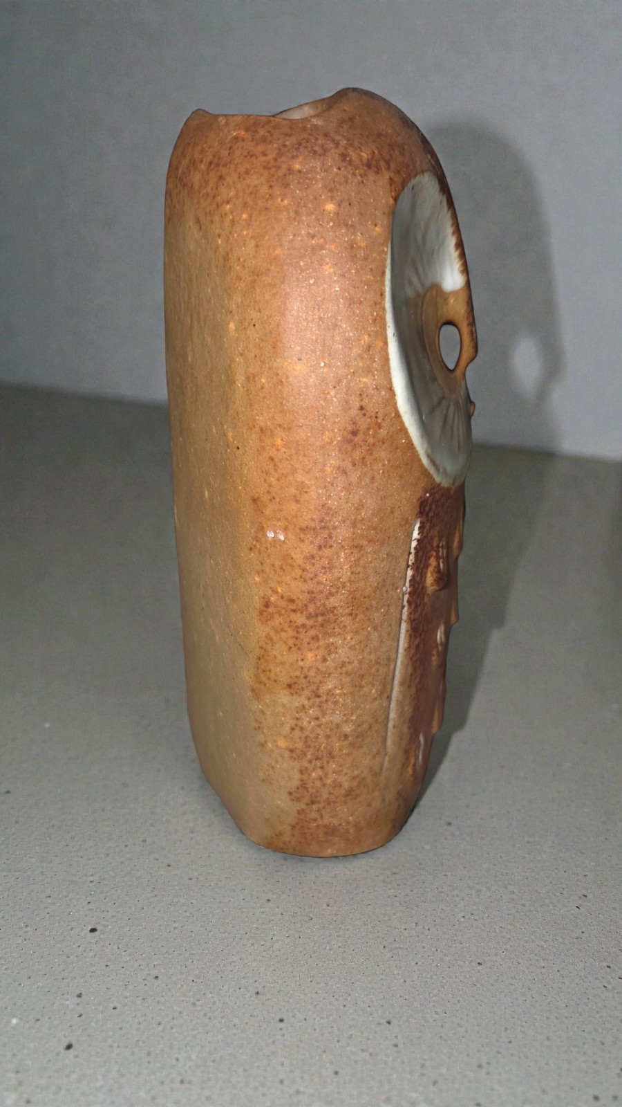 1970s Owl Art Pottery Vase Or Planter Made In Japan