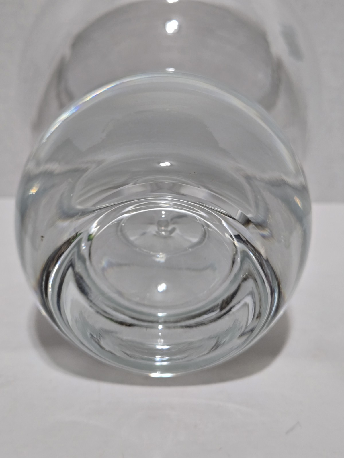 Studio Nova Vintage Double Ball Crystal Vase Heavy Bowl Polish Art Glass 4 lbs