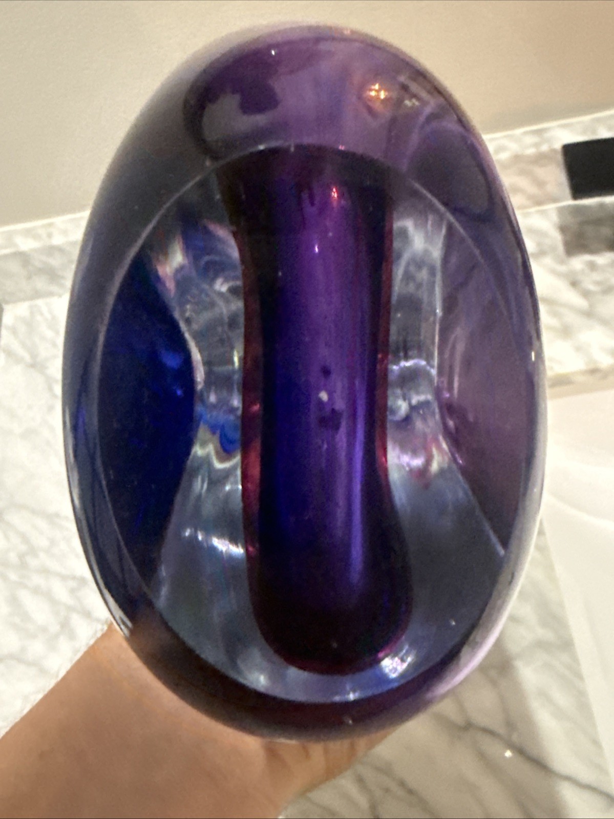 vintage Murano “Forato” (Hole) art glass vase 8lbs