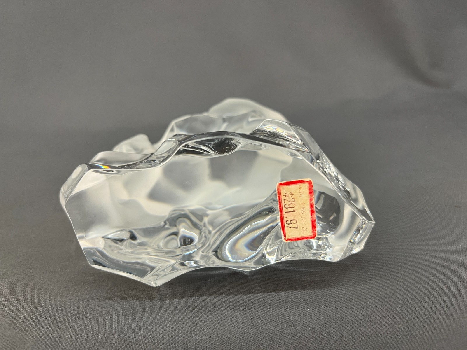 Rare HOYA Crystal Big Cat COUGAR Jaguar PUMA Leopard Figurine 6″ Paperweight
