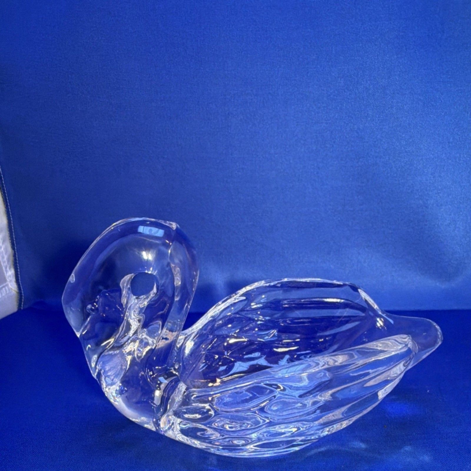 Lenox Fine Crystal Swan Figurine – Elegant Trinket Dish & Decor
