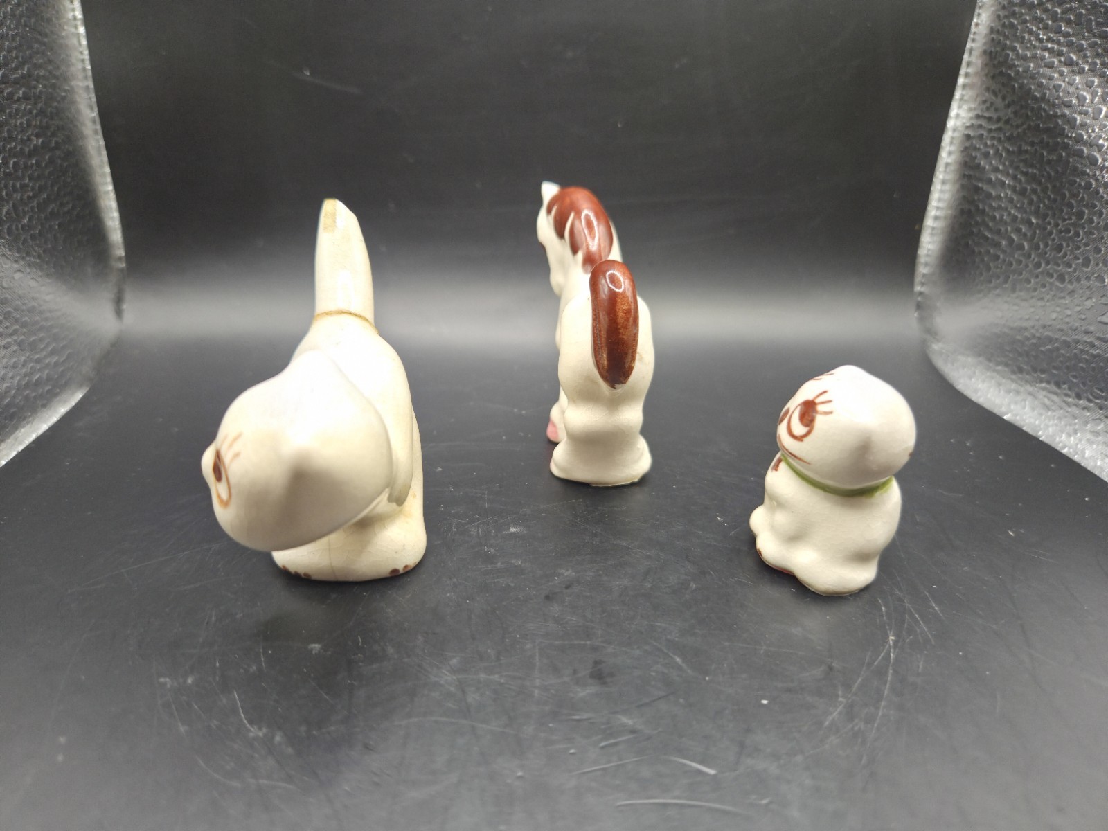 3 Vtg Rio Hondo California Pottery Figurines Horse Kitten Puppy MCM Please READ